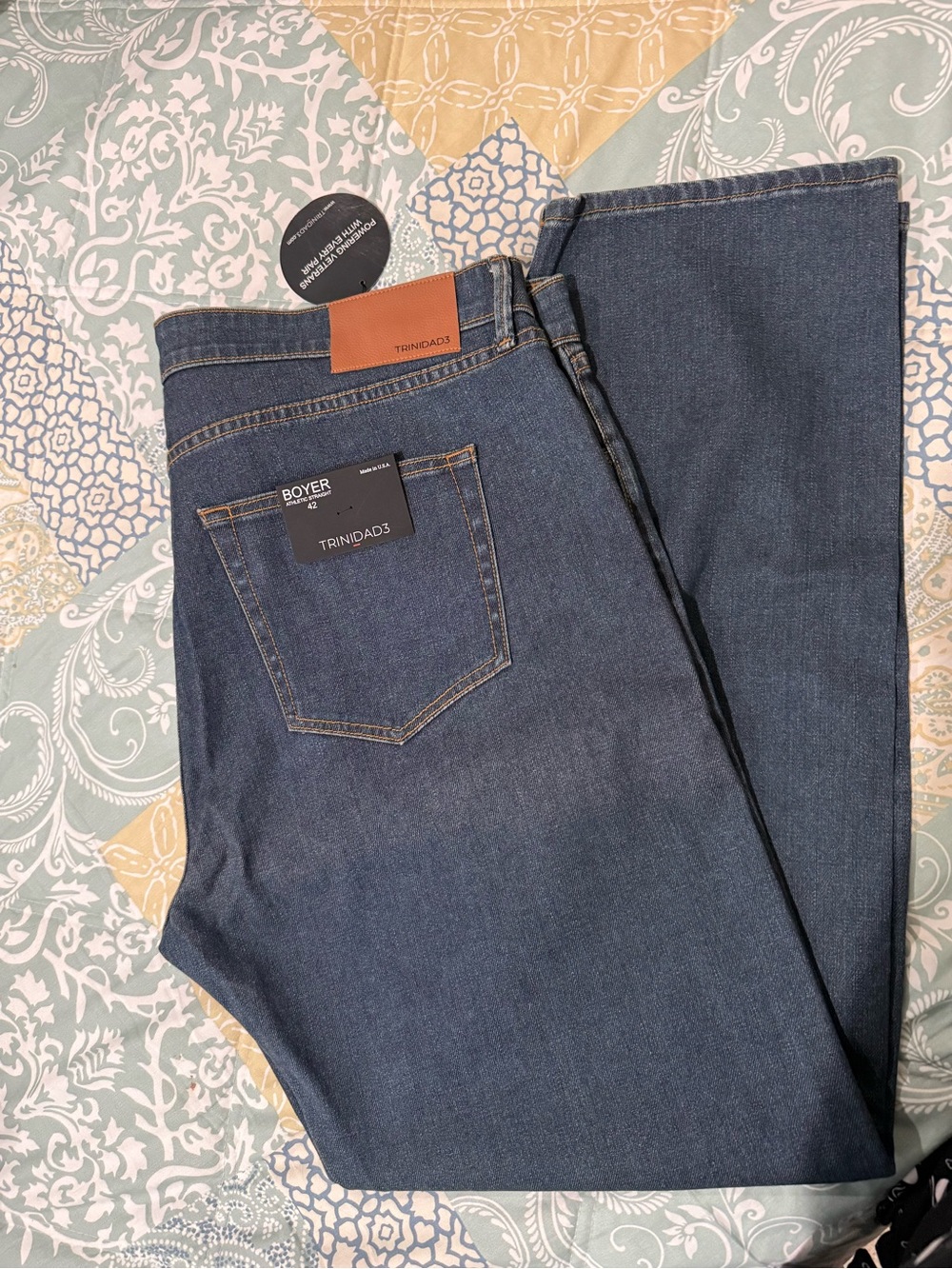 Boyer Athletic Straight, Men's Dark Blue Jeans